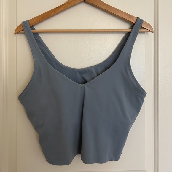 blue linen lululemon align tank - Picture 1 of 3